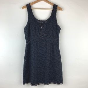 Free People Black Boho Sleeveless Lace Dress